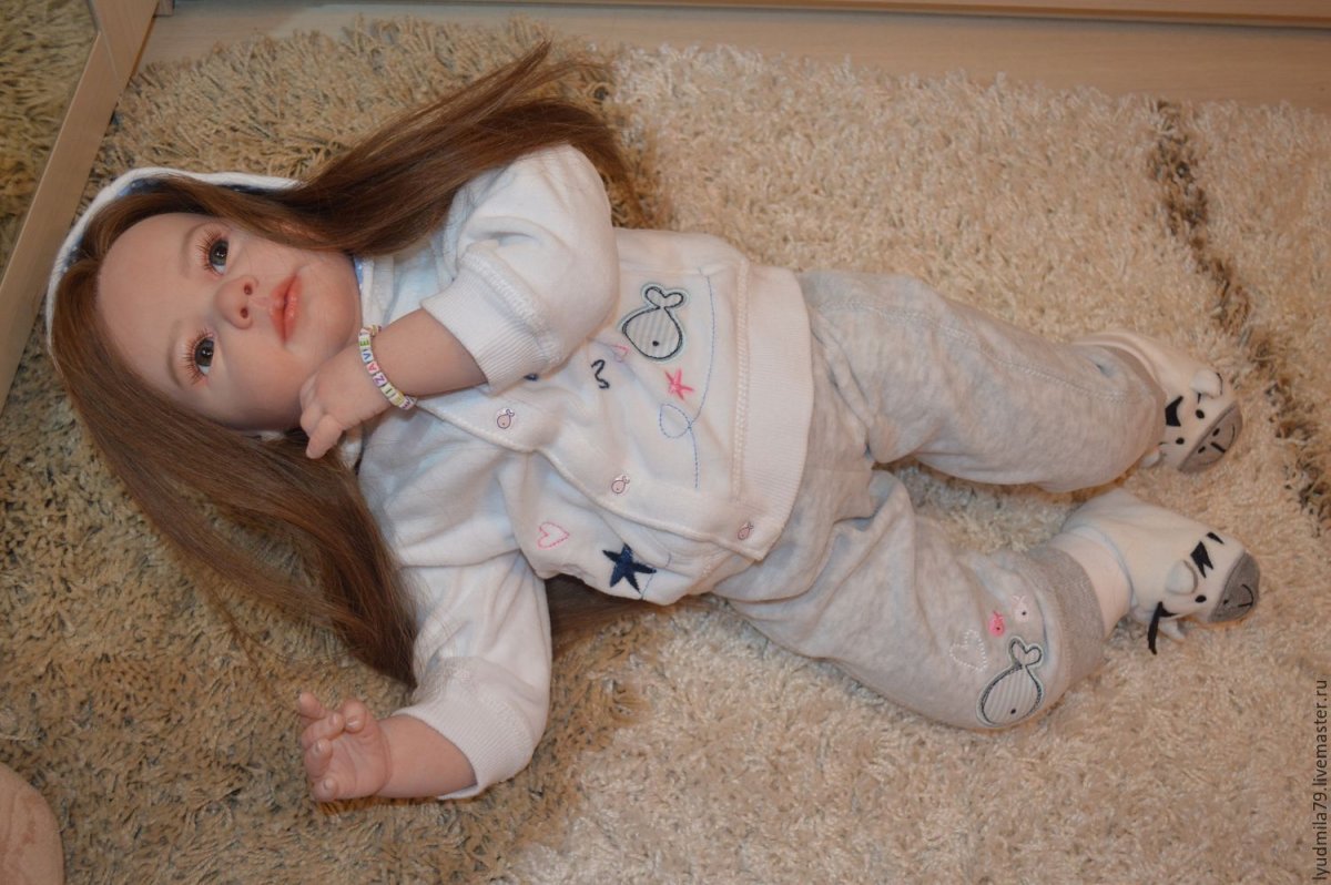 Кукла реборн тодлер полновинильный