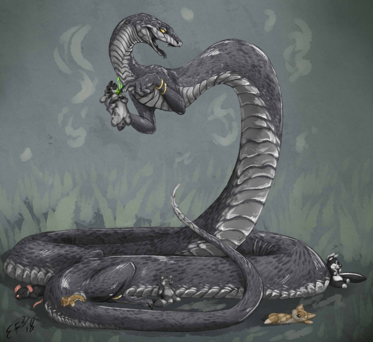 Референс змей Василиск