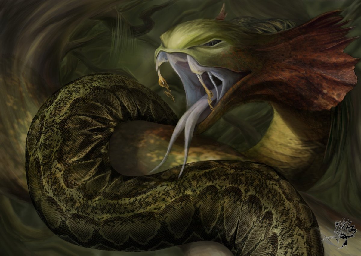 Змей Аспид мифология