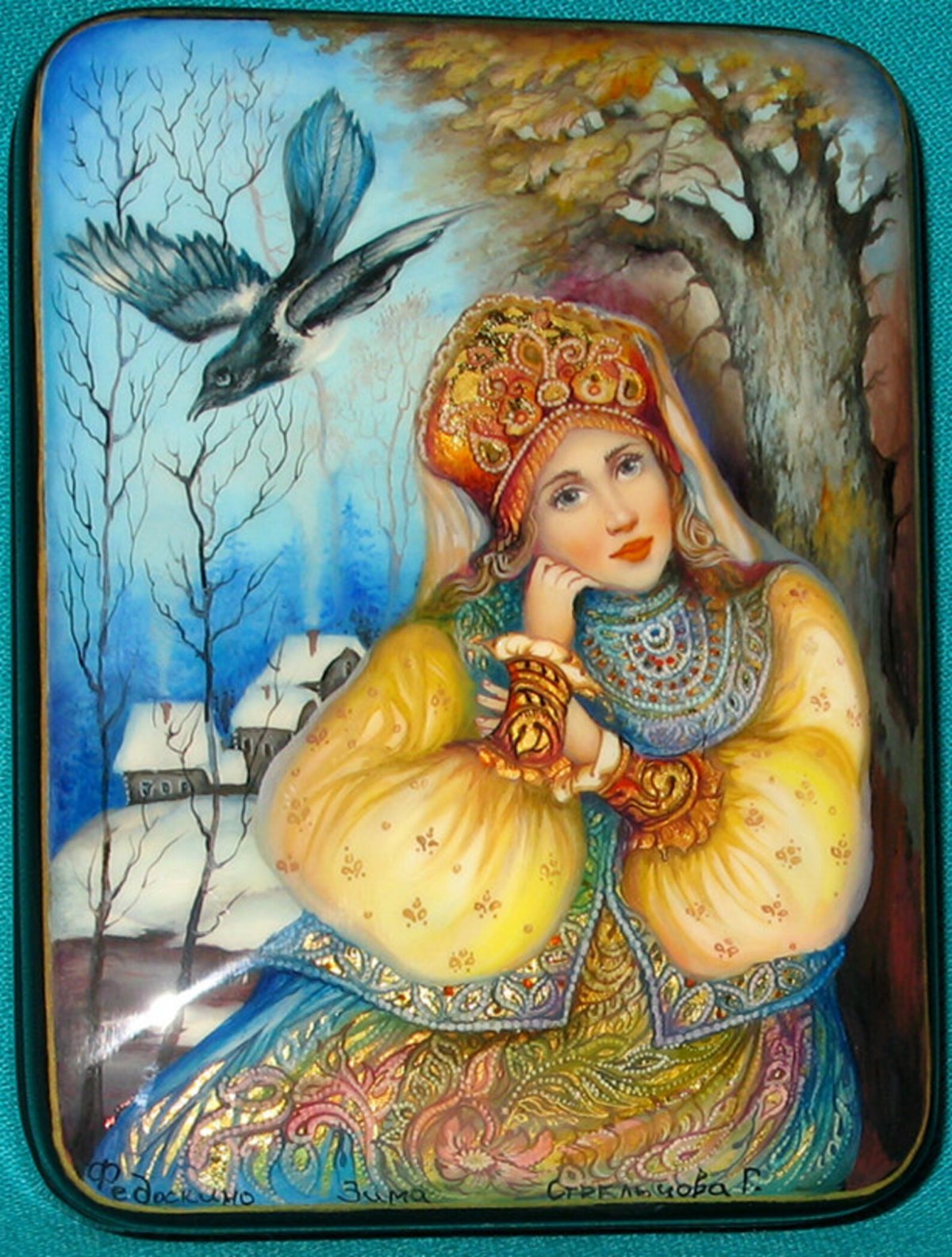 Лаковая миниатюра Федоскино портреты