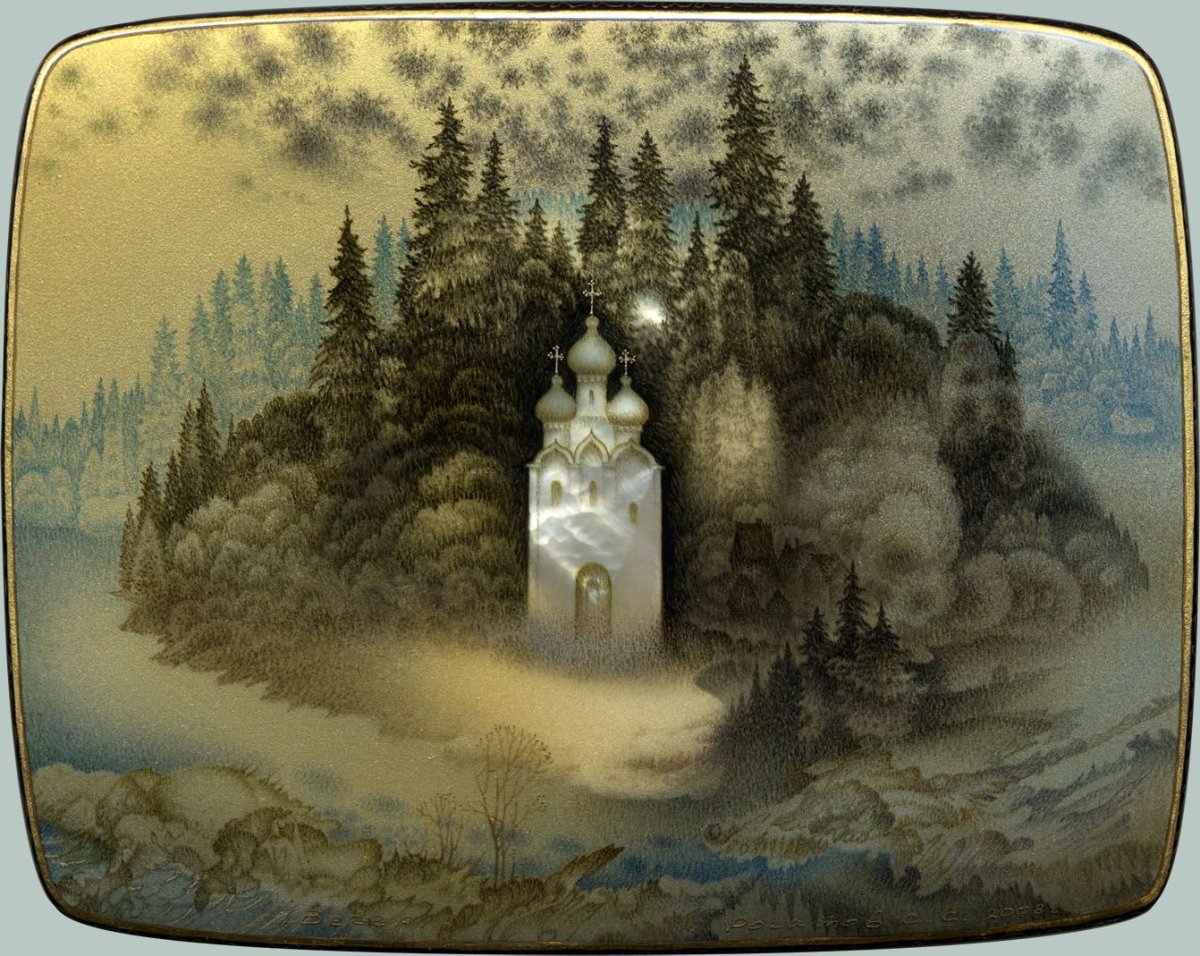 Козлов Федоскино шкатулка