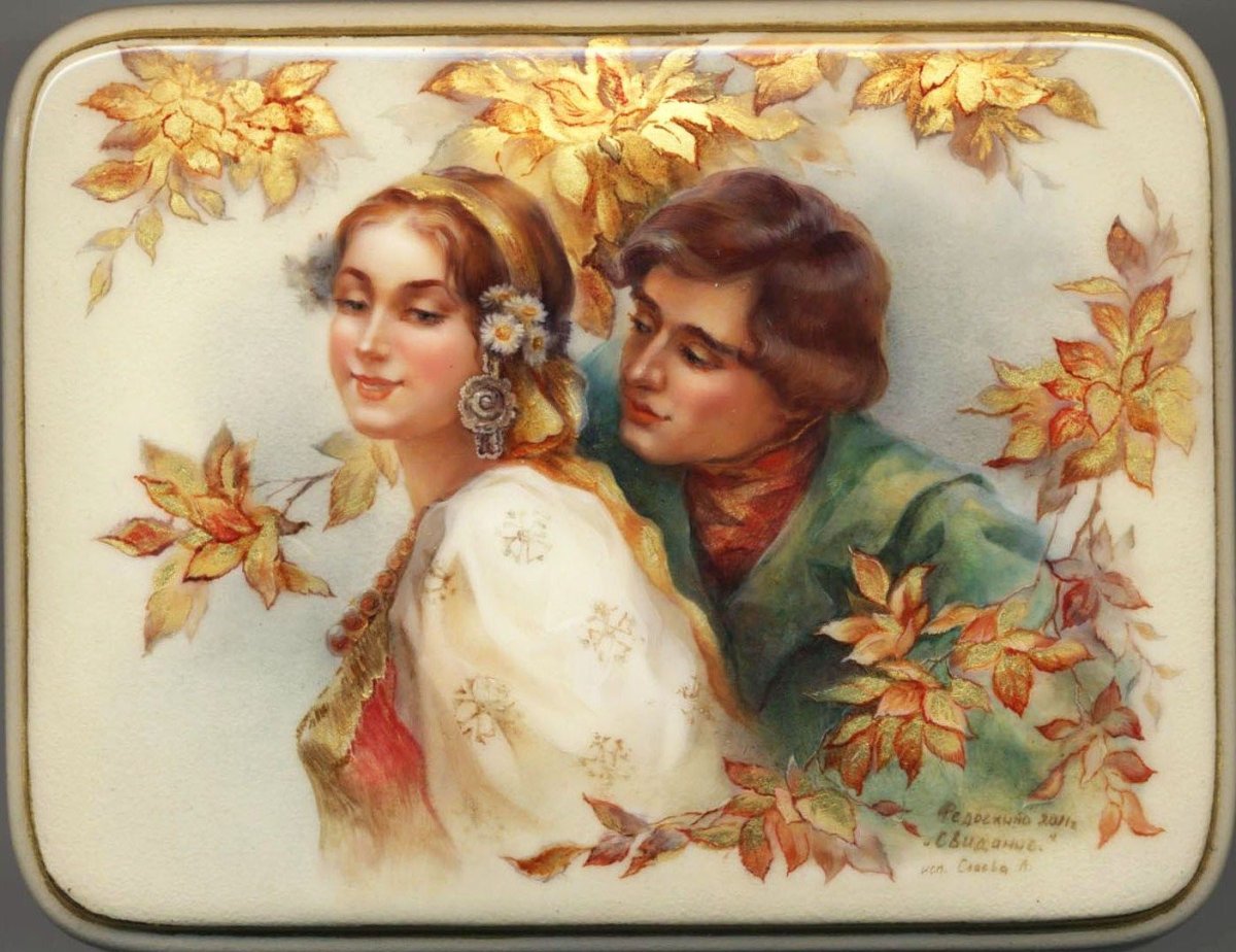 Лаковая миниатюра Федоскино портреты