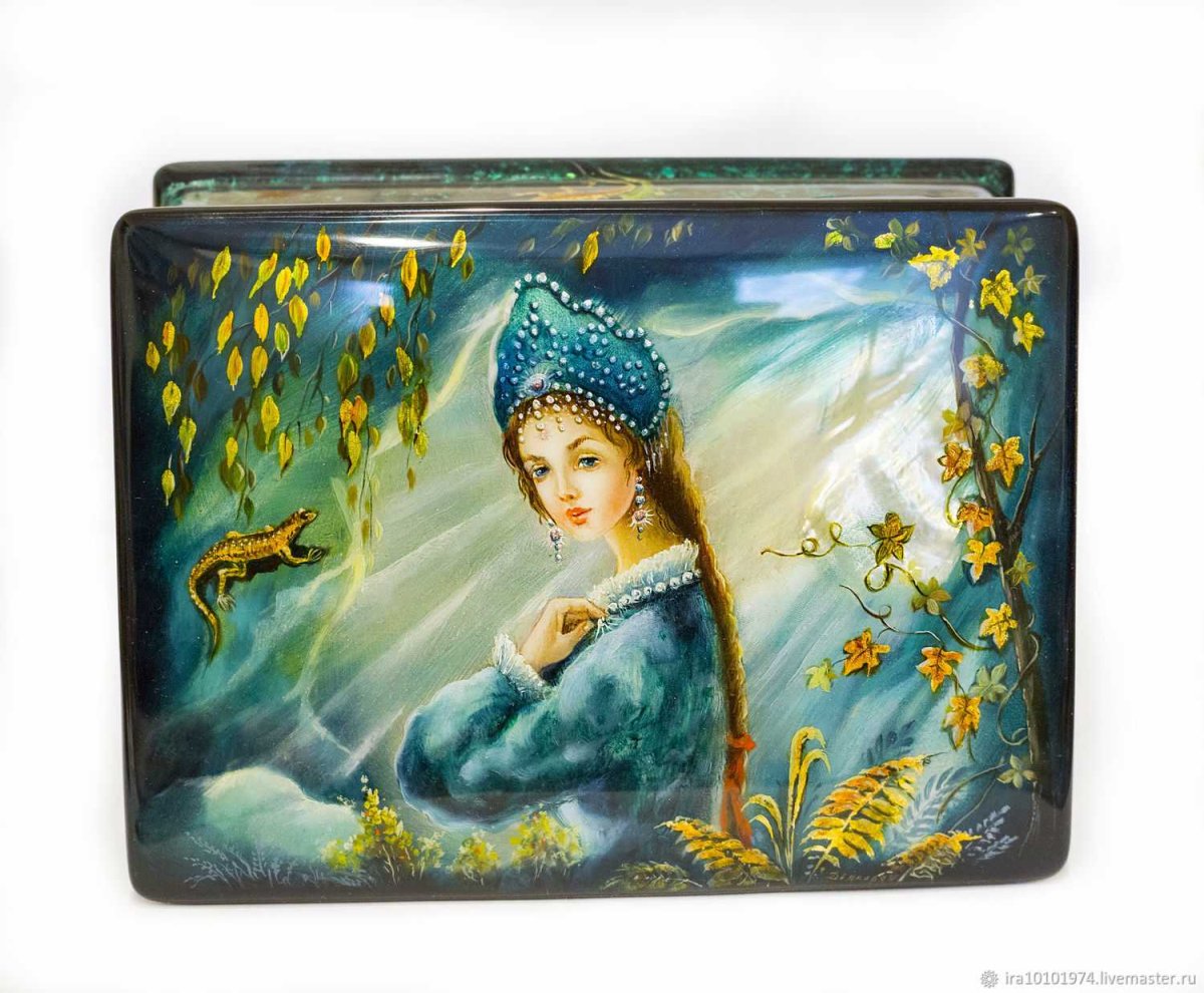 Федоскино шкатулки хозяйка медной горы