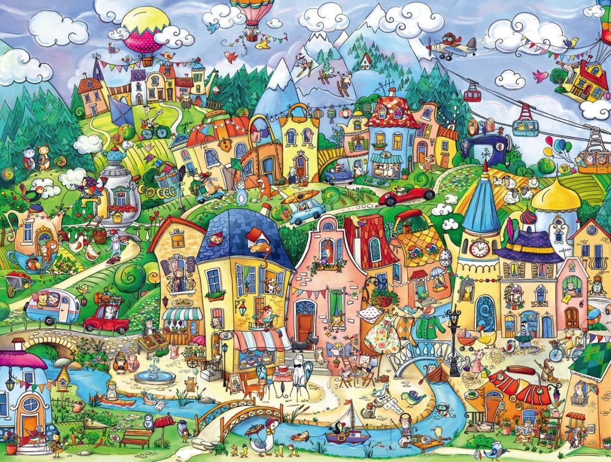 Пазл Хейе сказочный город