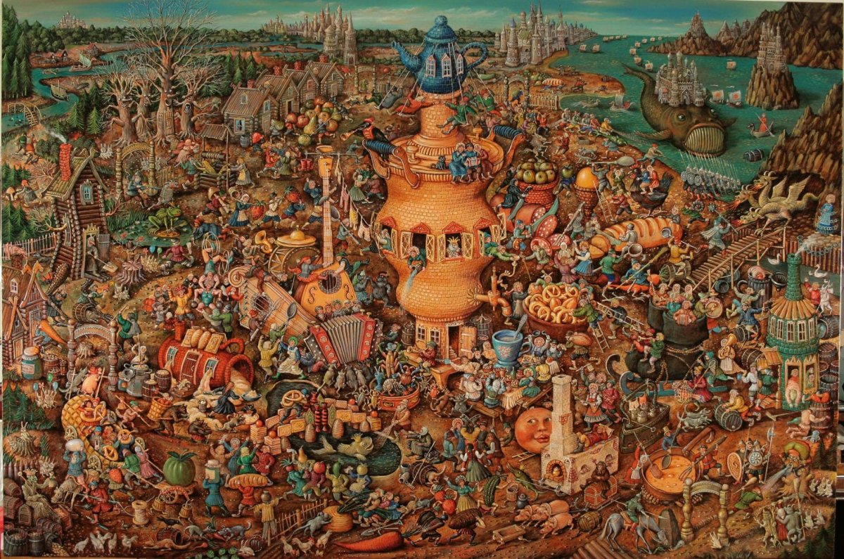 Картины с большим количеством деталей