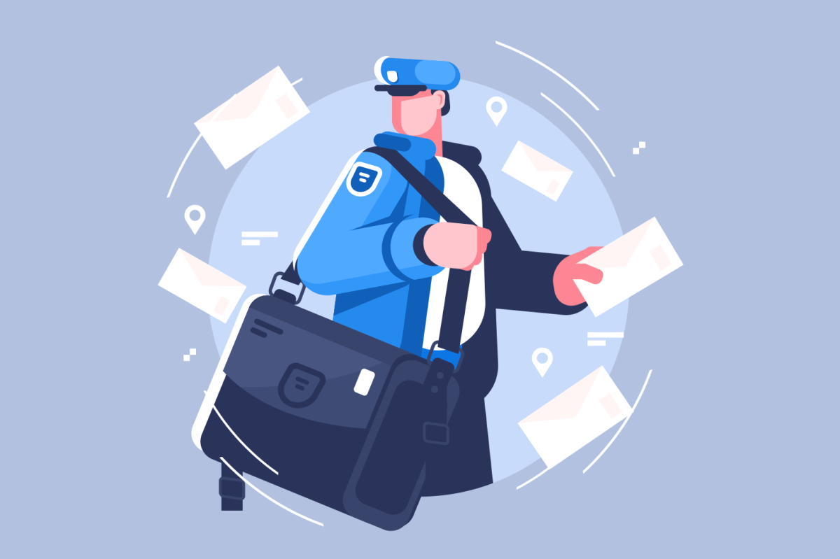 Почтальон вектор