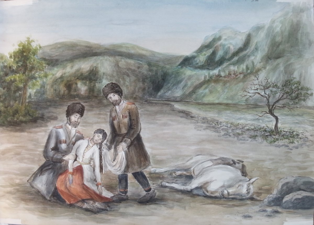 Бэла Лермонтов иллюстрации