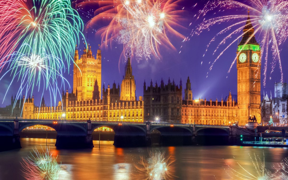 Лондон Темза Рождество