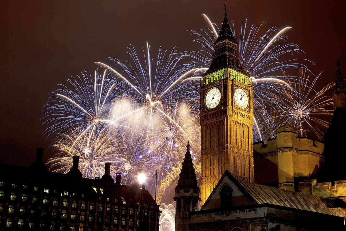 Новый год в Англии Биг Бен
