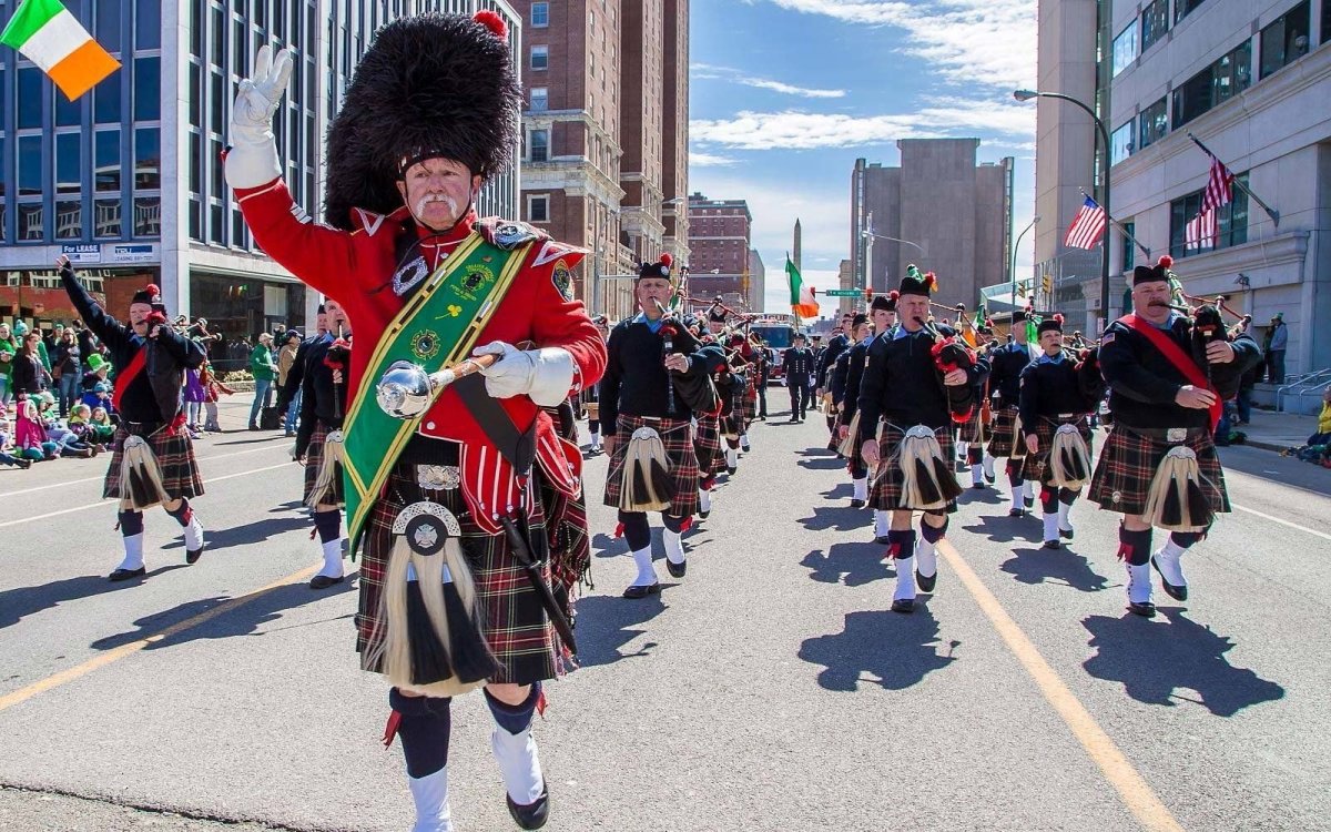Праздник день Святого Патрика в Англии