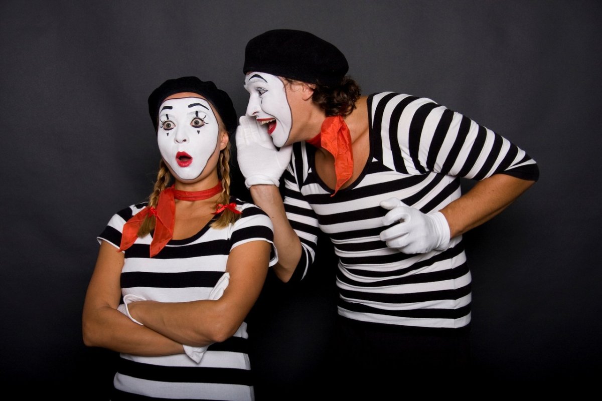 Грим для пантомимы