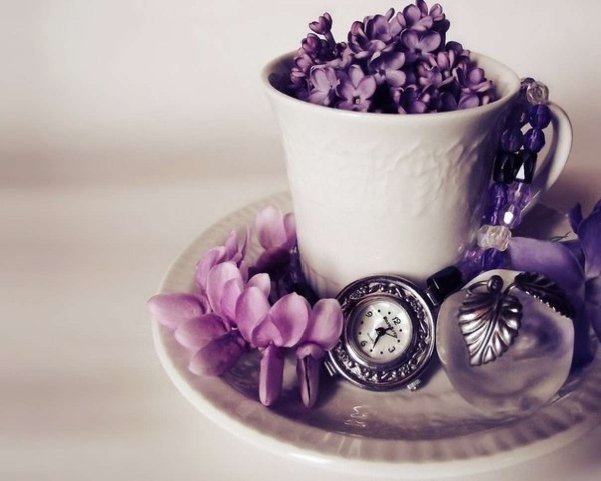 Чай с фиалкой