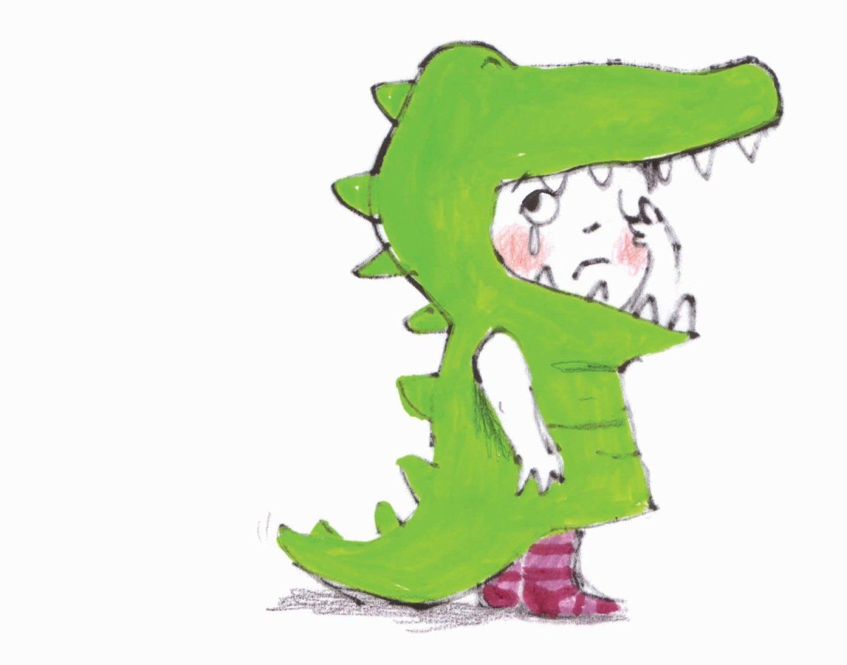 Грустный крокодил