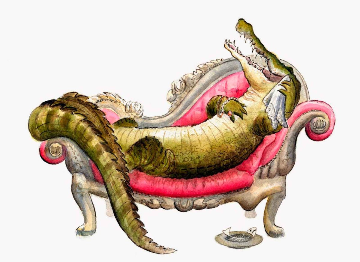 Крокодил плачет