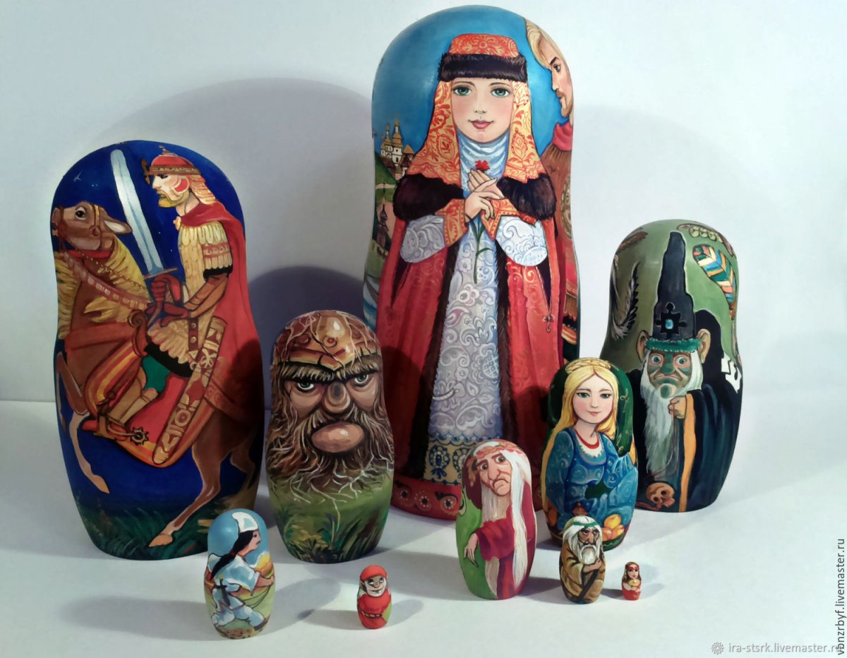 Матрешка Самарская роспись