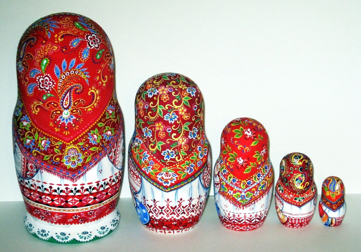 Борецкая роспись матрешки
