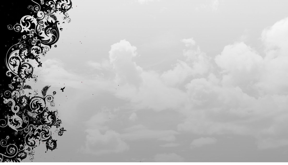 Черно белый фон без ничего