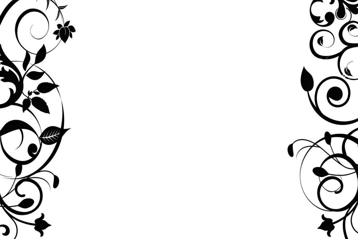 Узоры по бокам листа