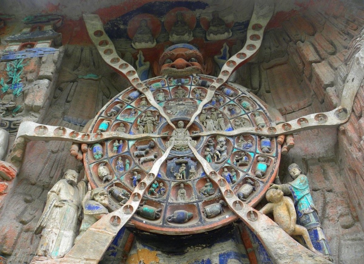 Будда и колесо Сансары