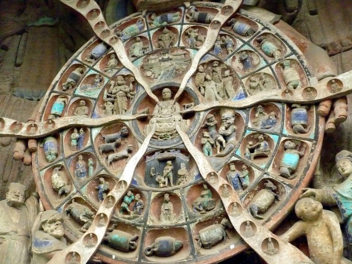 Пазл колесо Сансары