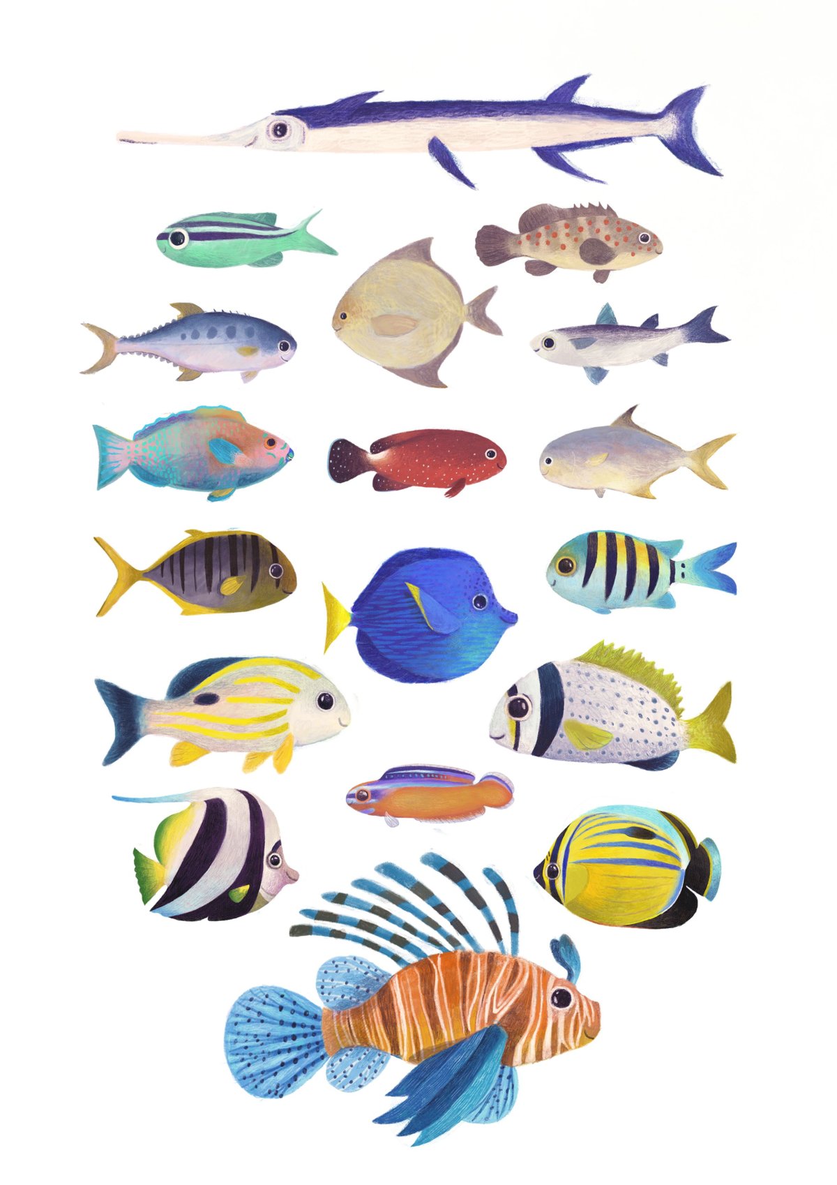 Алмазная вышивка рыбы