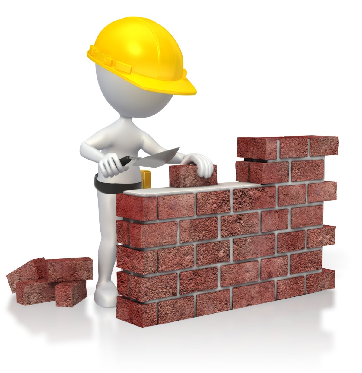 Человечки строят дом