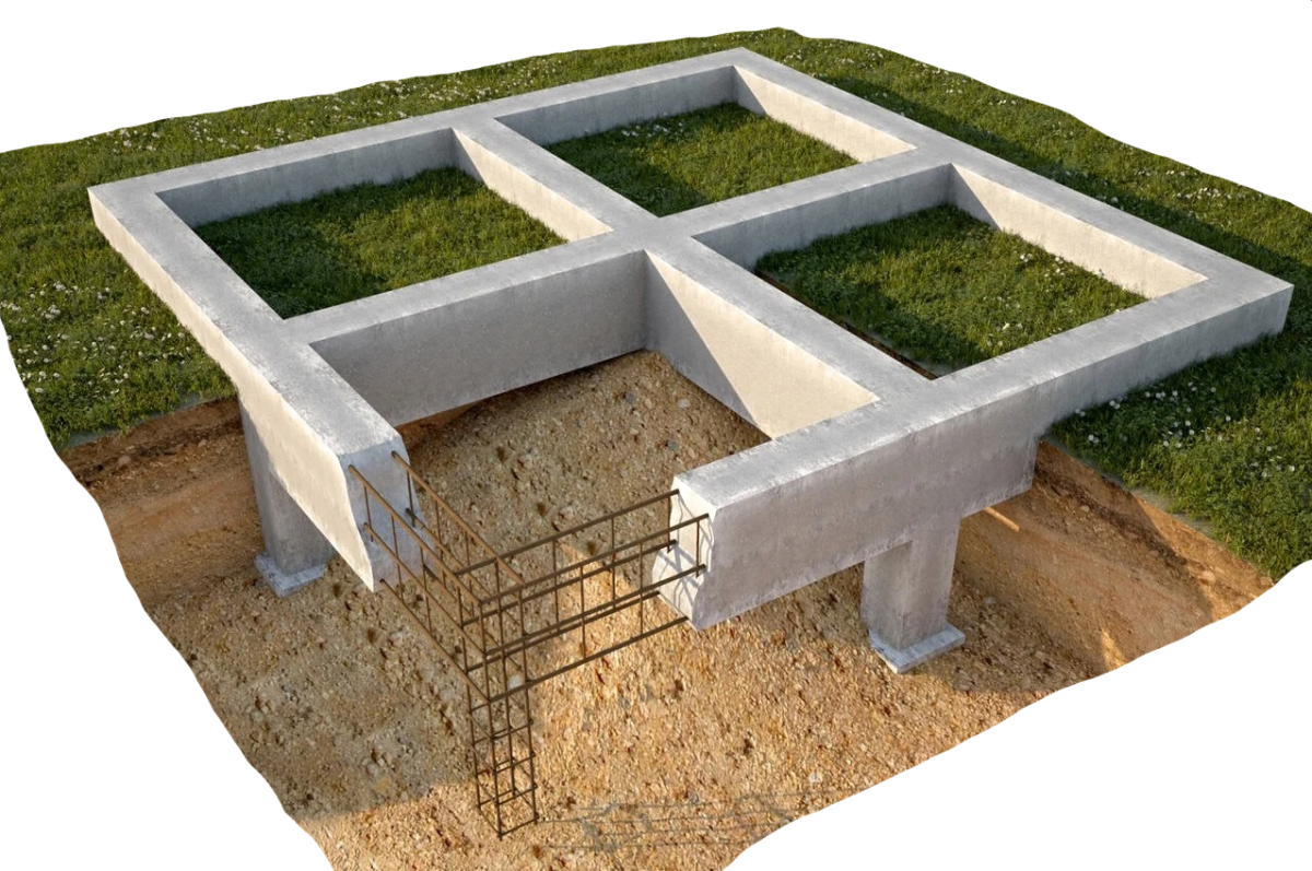 Фундамент 12х12 монолит