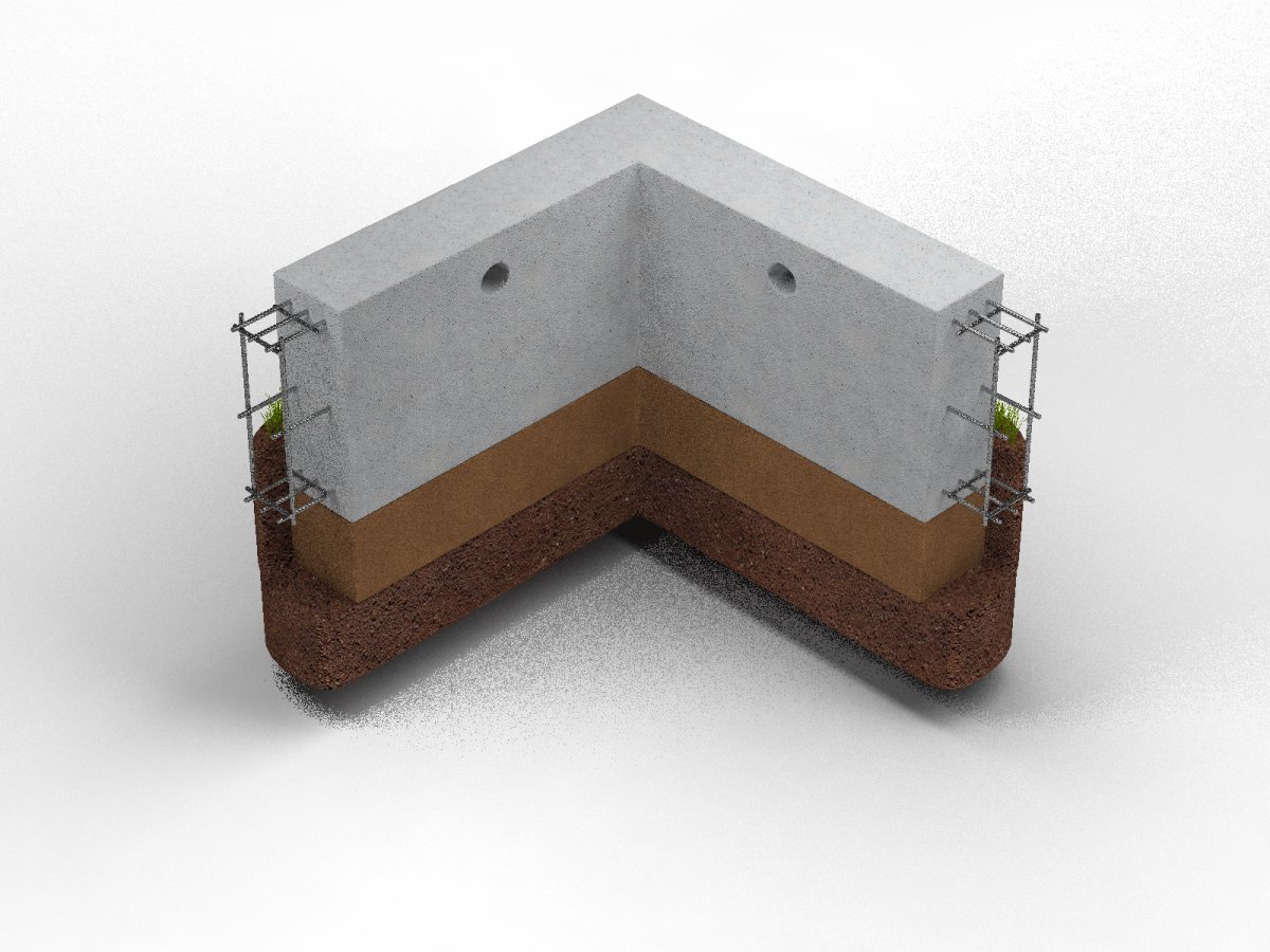 Незаглубленный ленточный фундамент