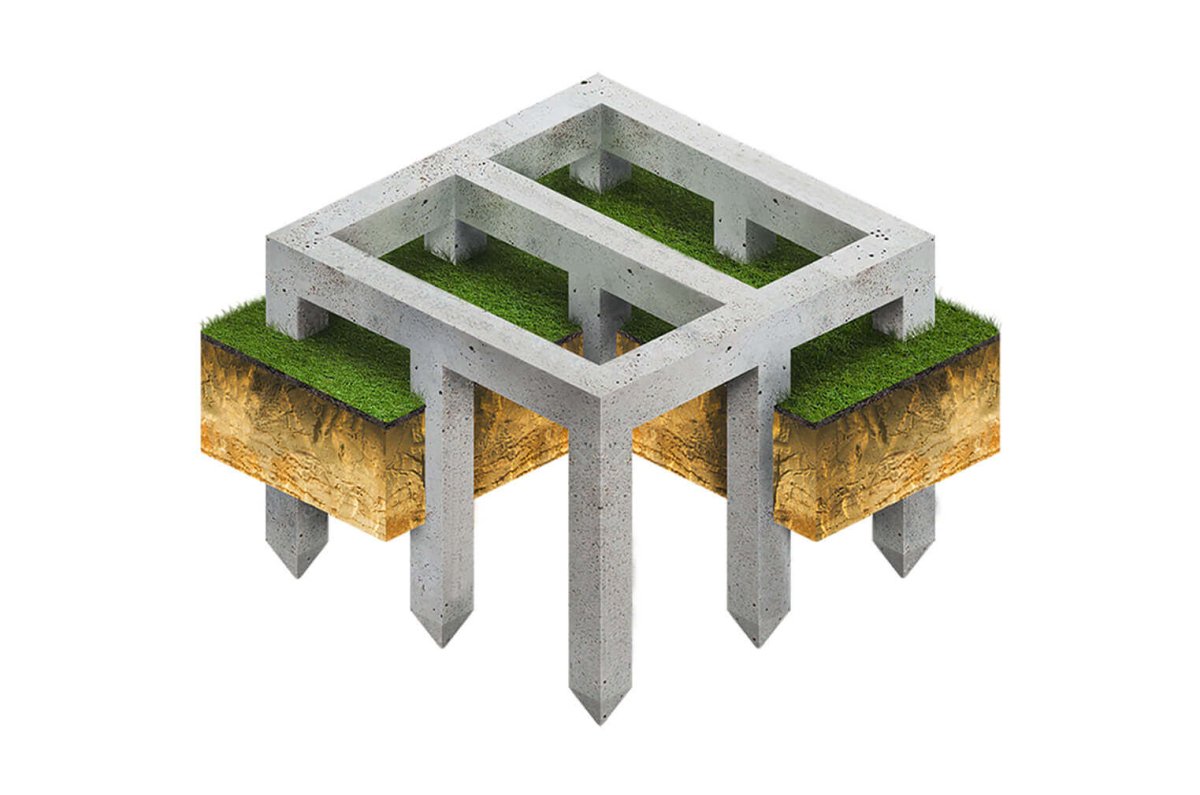 Свайно-ростверковый монолитный фундамент