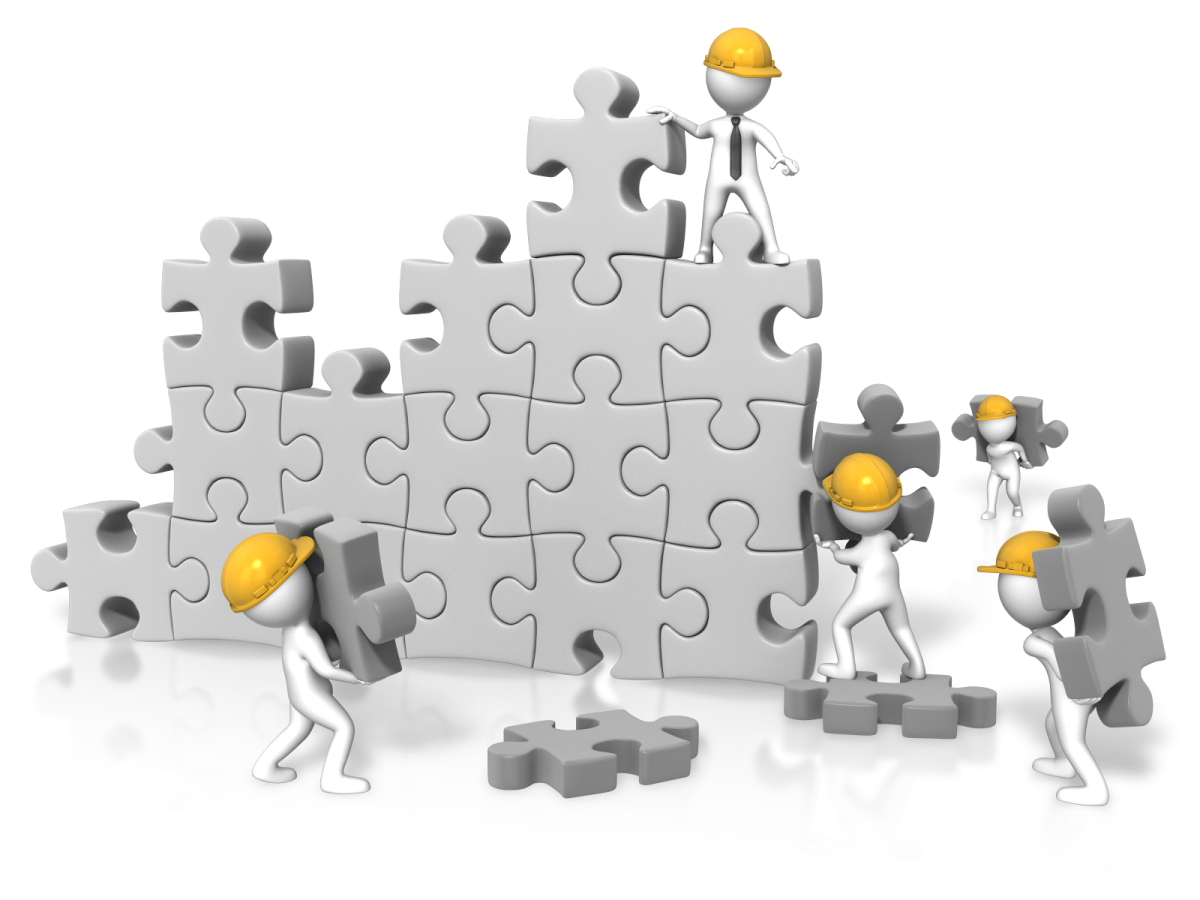 Человечки с пазлами