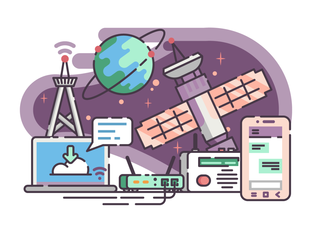 Телекоммуникации рисунок