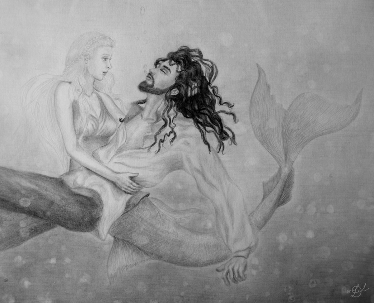 Русалочка Андерсен иллюстрации