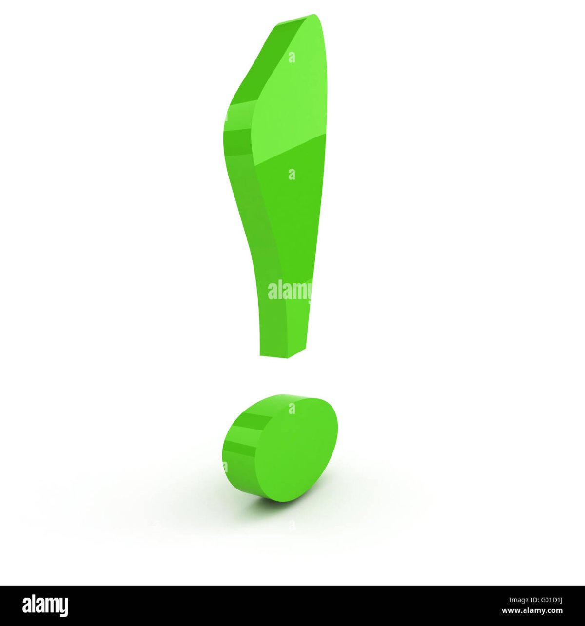 Восклицательный знак зеленый