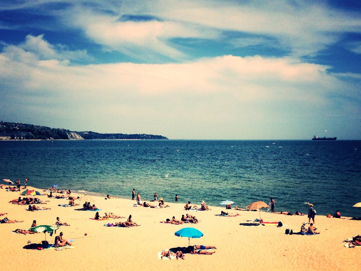 Пляж золотые Пески Болгария