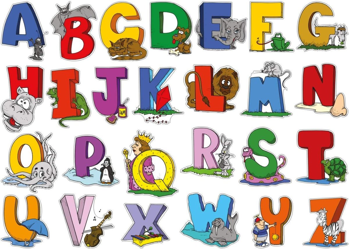 Веселый алфавит английский для детей