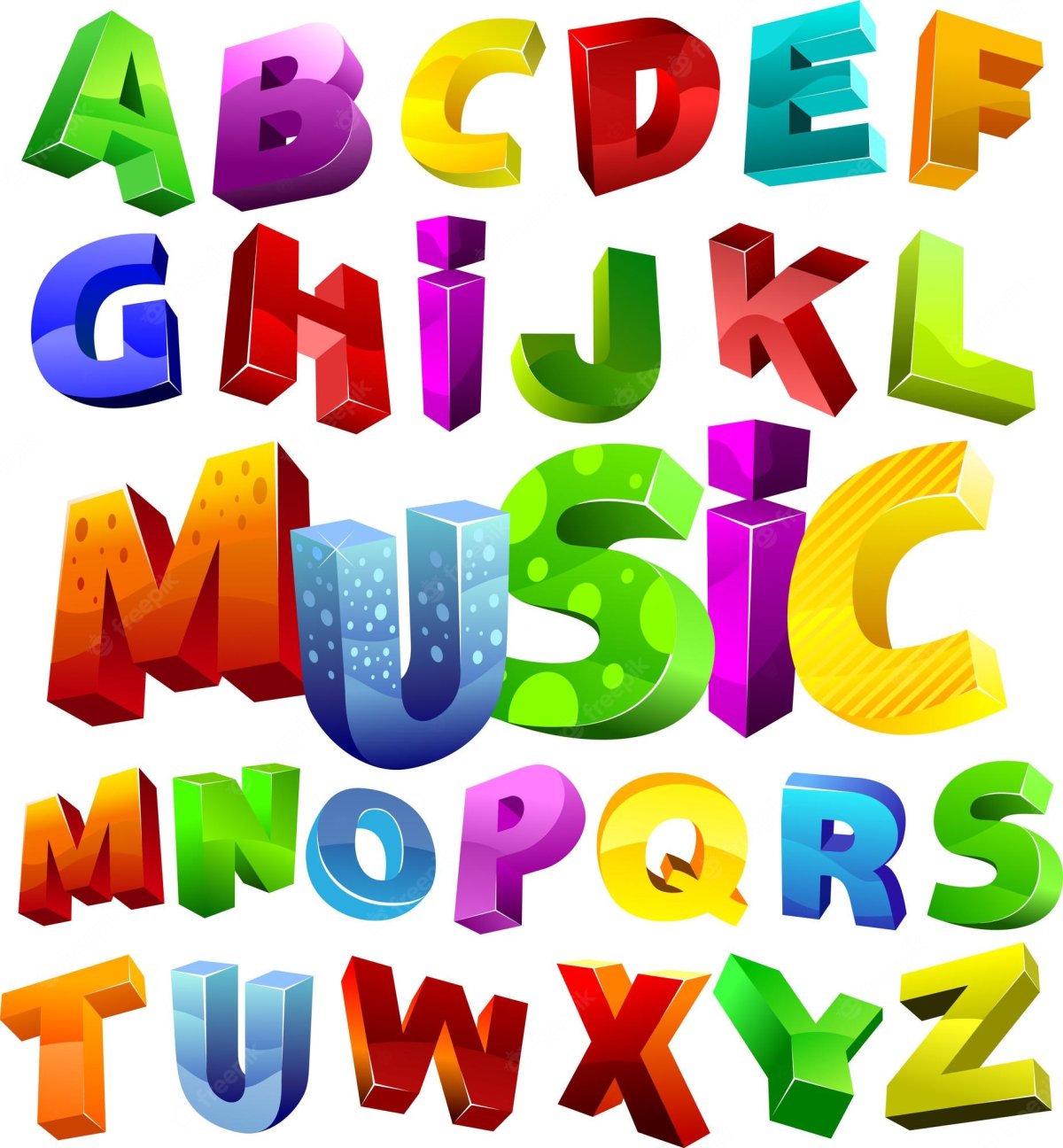 Английские буквы для разукрашивания