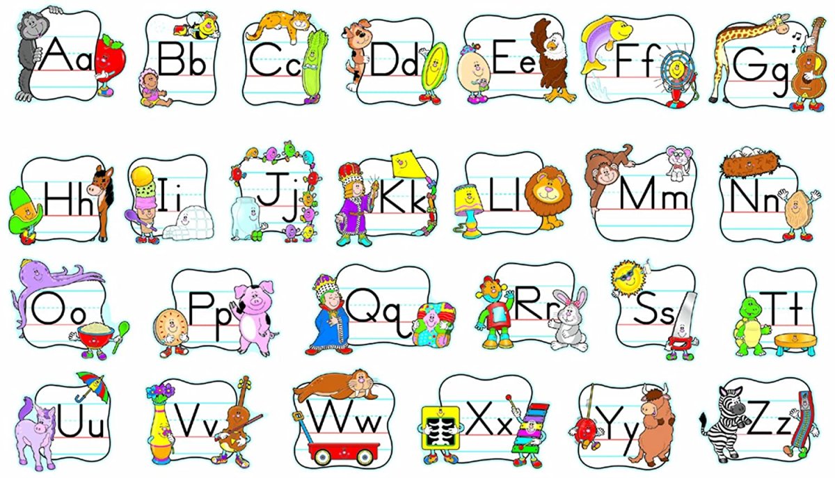 Буквы английского алфавита для плаката