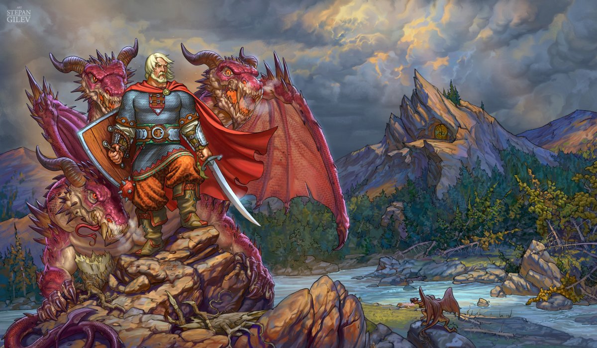 Илья Муромец из трех богатырей