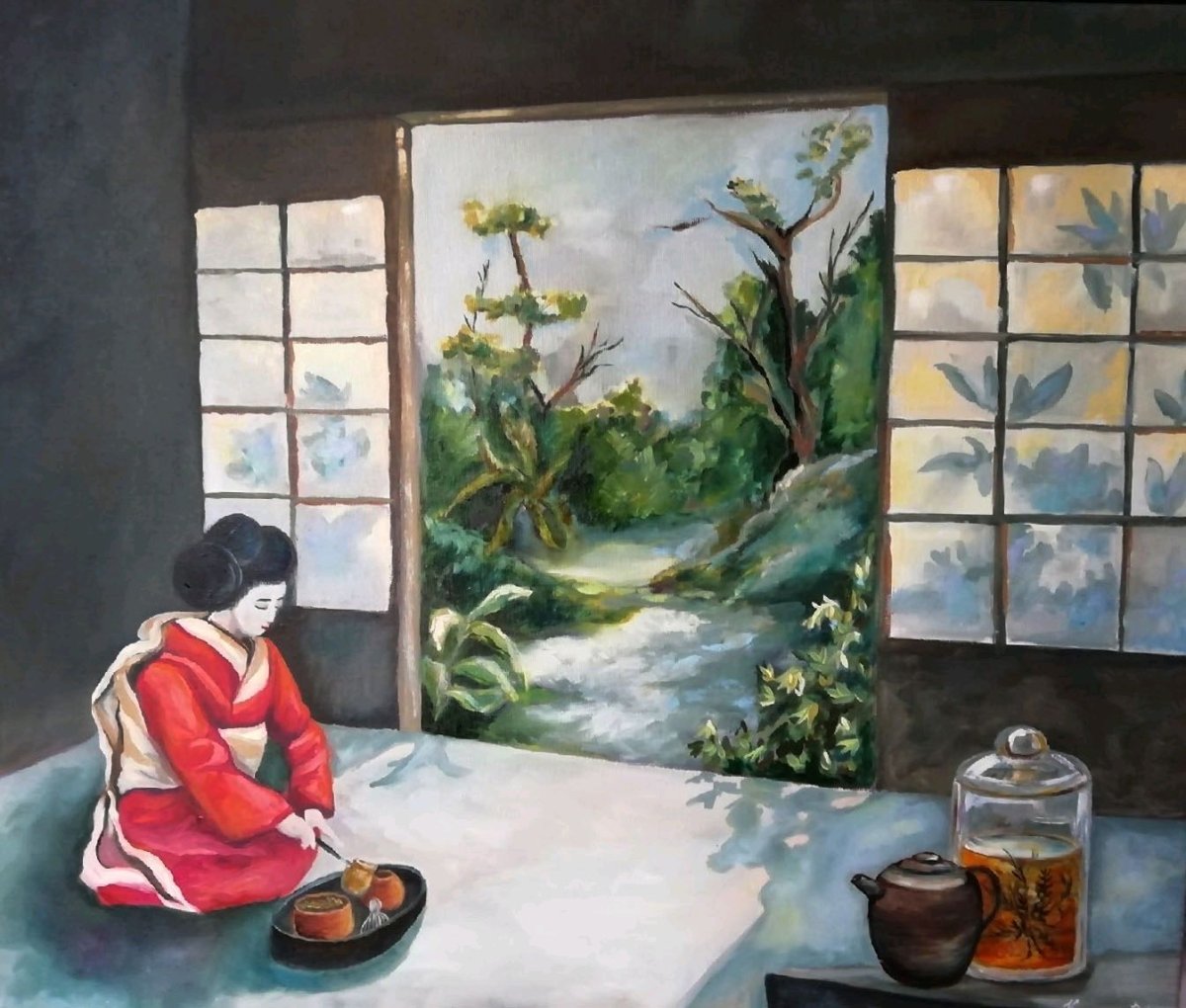 Китайская чайная церемония картина