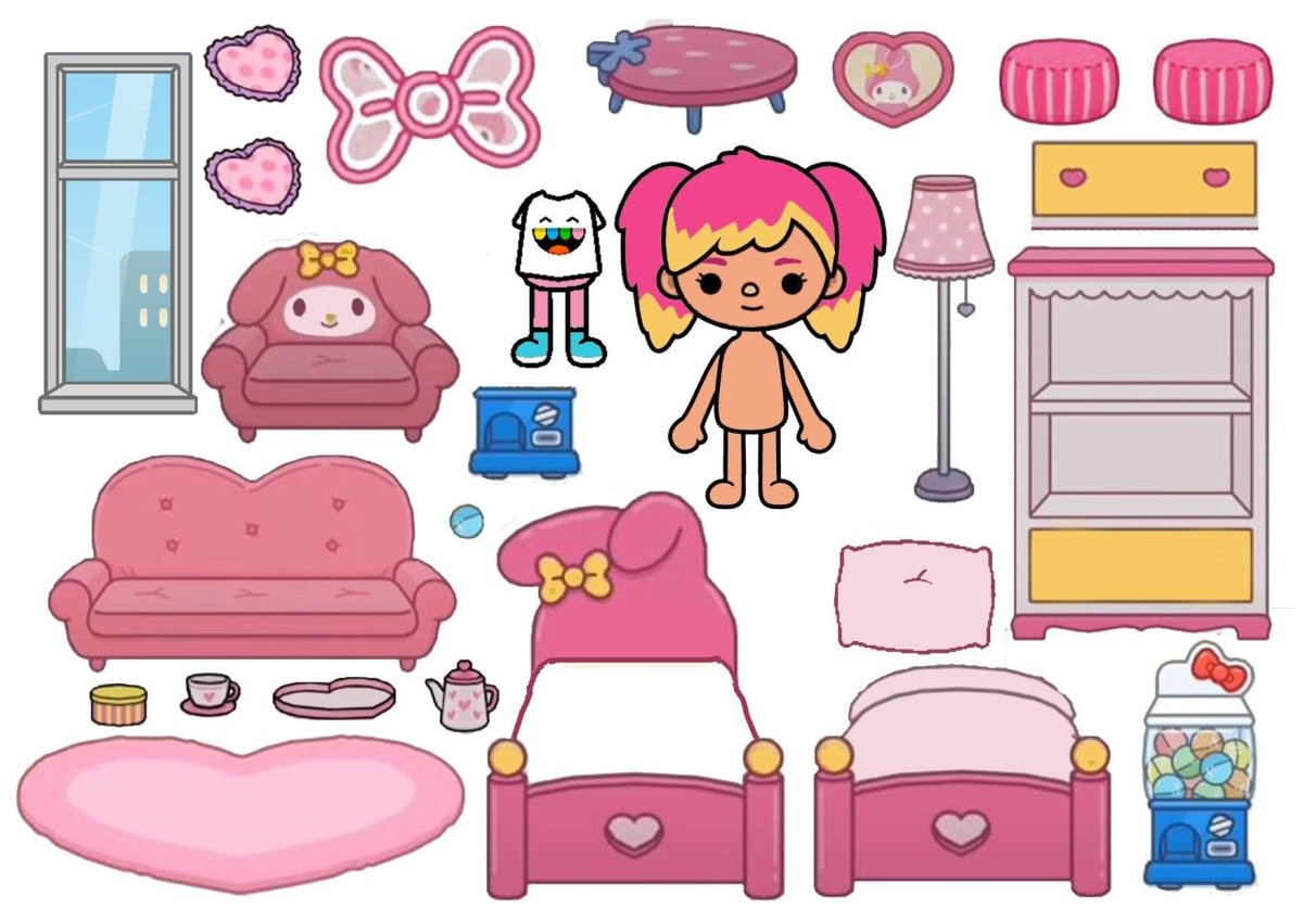 Бумажные куклы тока бока