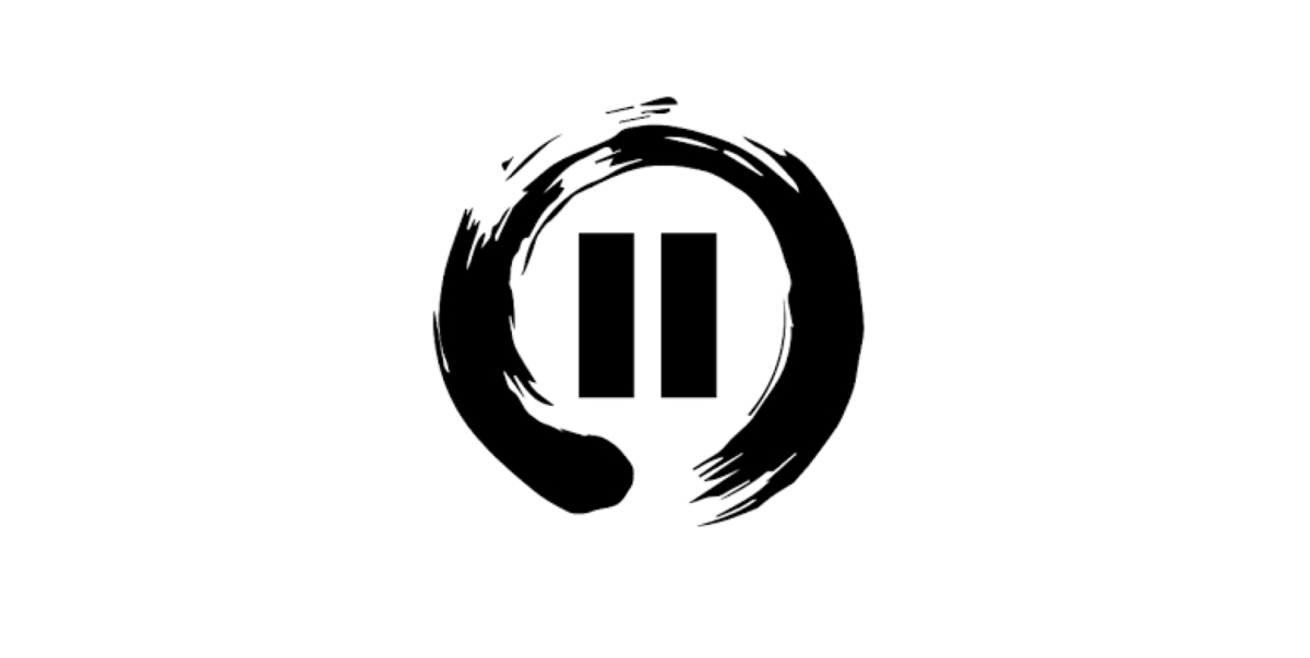 Надпись пауза