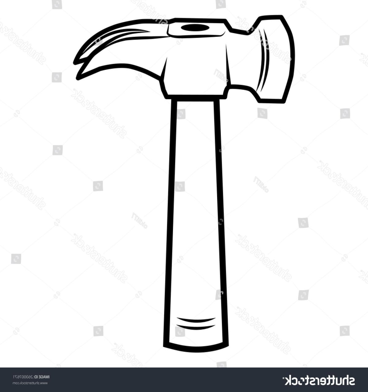 Молоточек раскраска для детей