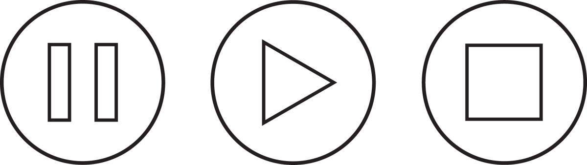 Иконки пауза плей