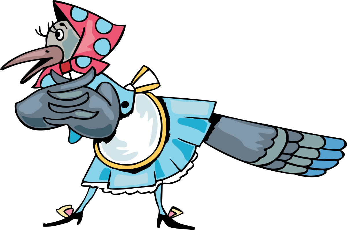 Сорока картинка для детей на прозрачном фоне