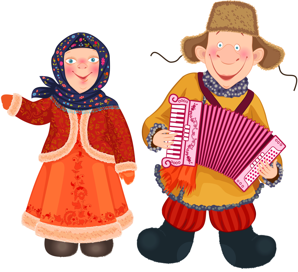 Масленица на прозрачном фоне