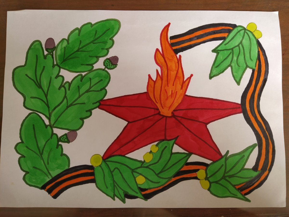 Вечный огонь трафарет на окно