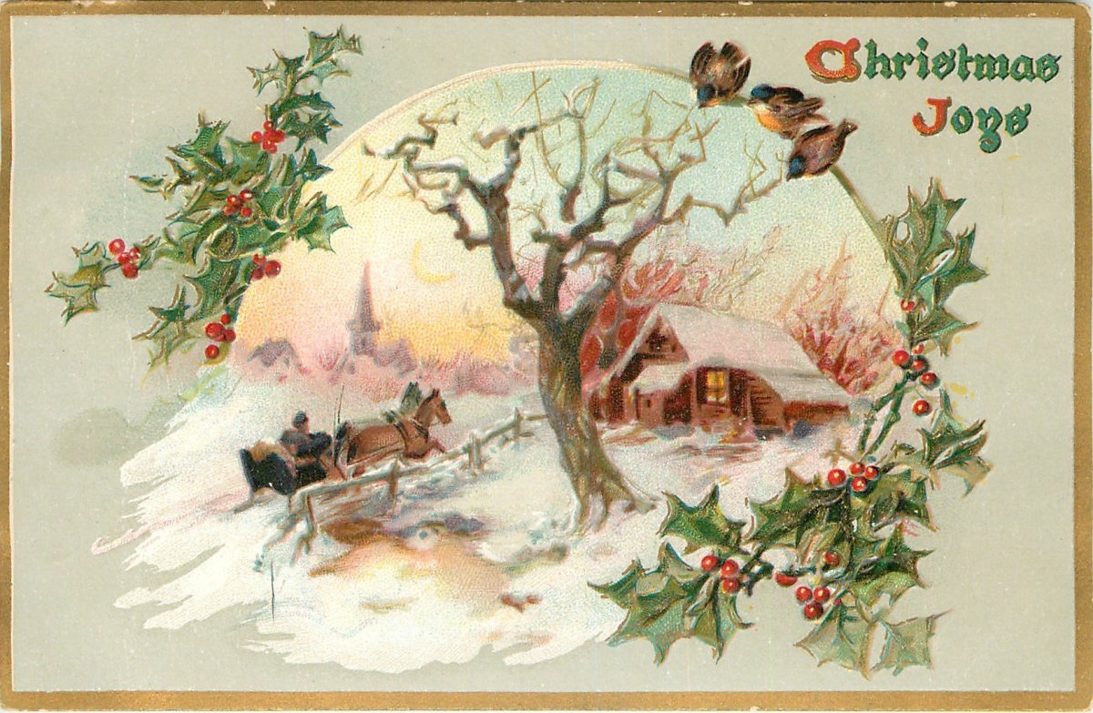 Открытки для декупажа новогодние