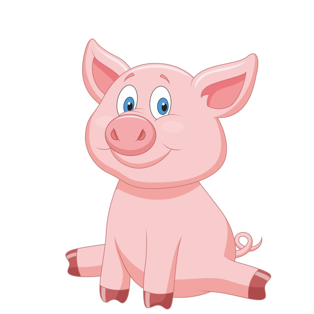 Свинья мультяшная