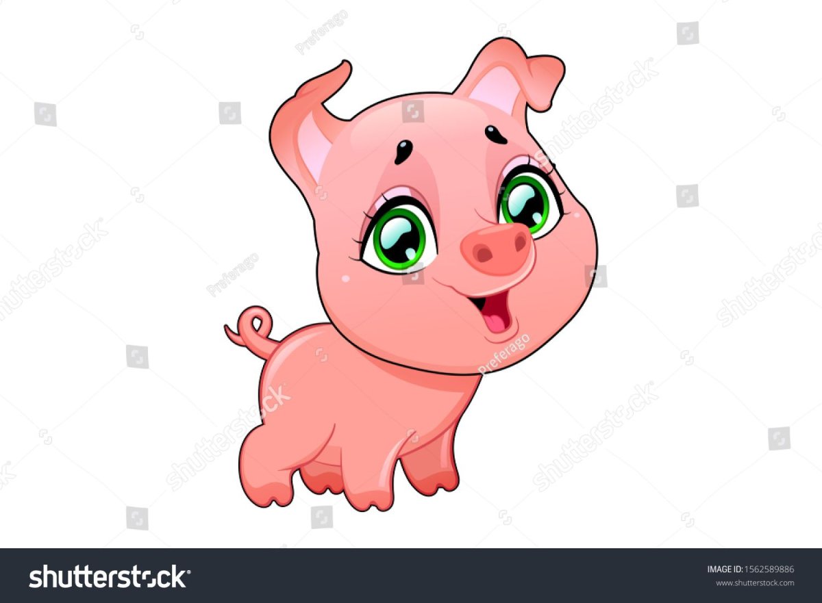 Поросенок мультяшный