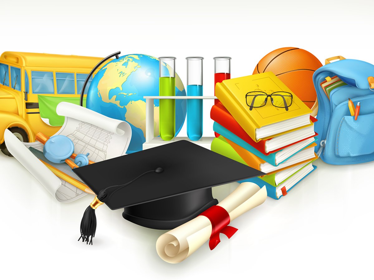 Школьный клипарт на прозрачном фоне